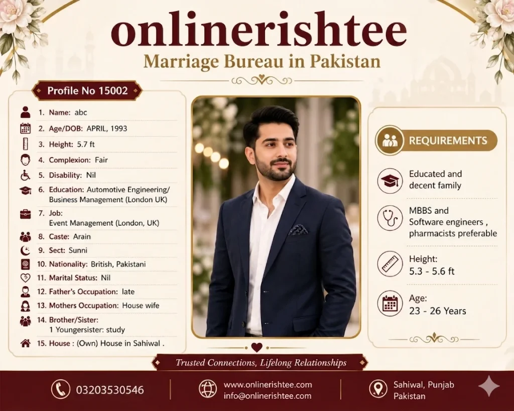 Marriage Bureau in Pakistan