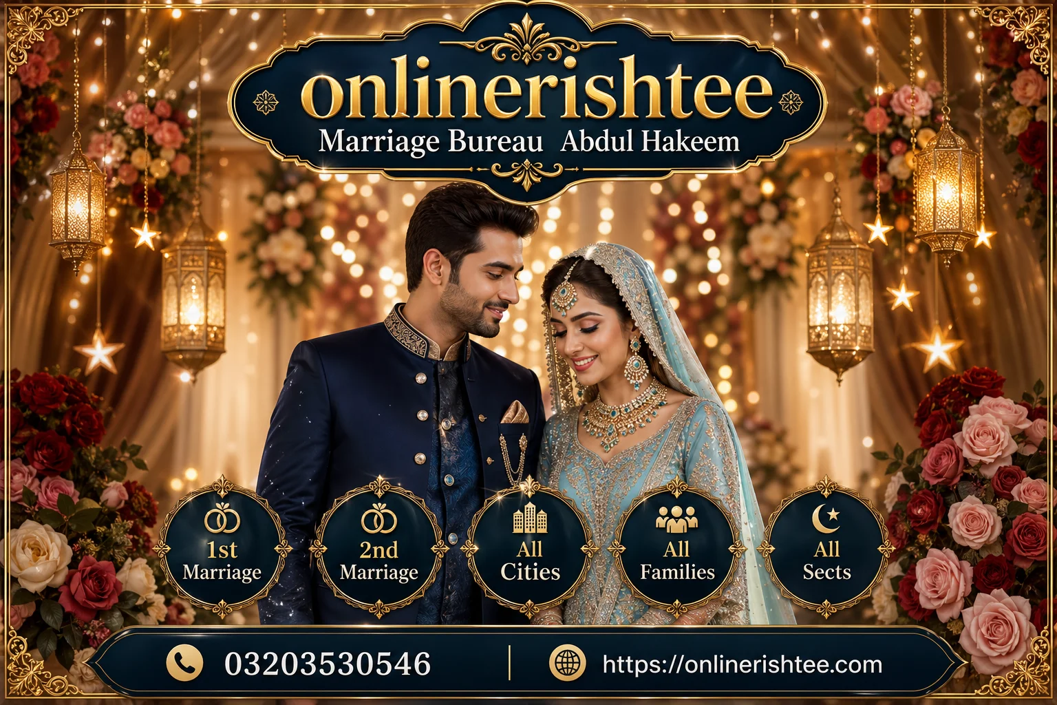 Leading Marriage Bureau Abdul Hakeem with 95% Success Rate