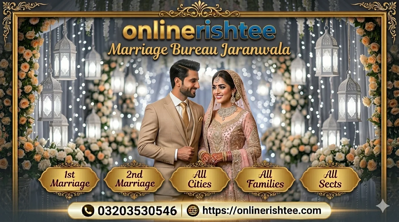 Top Marriage Bureau Jaranwala with 1500+ Active Rishtas