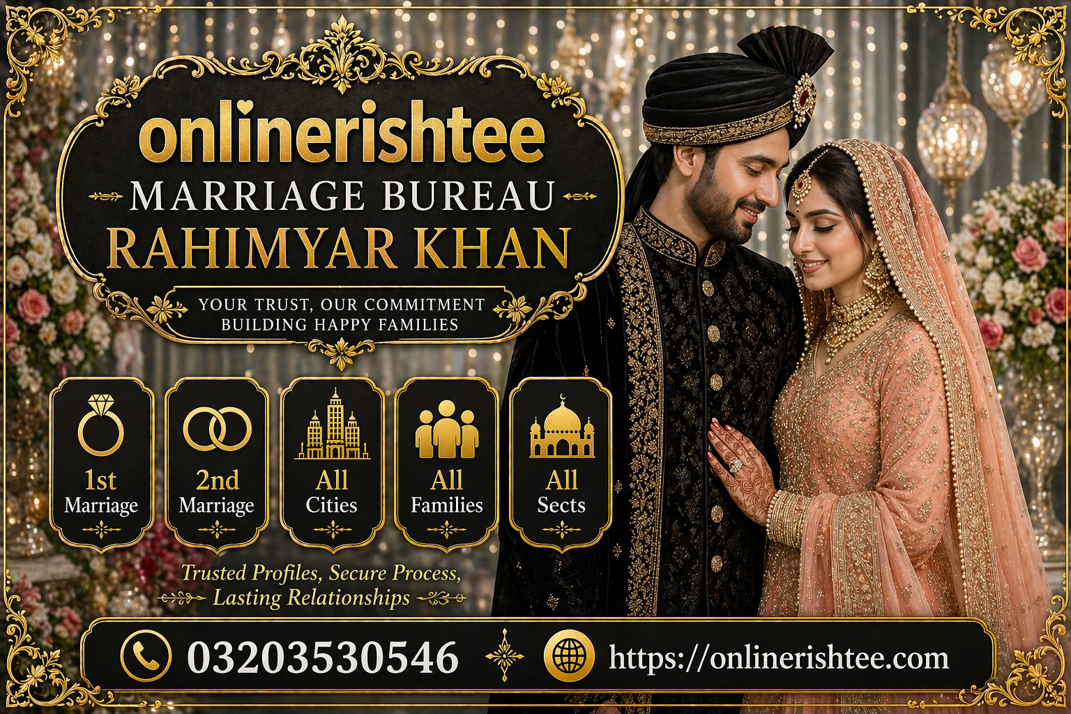 Verified Marriage Bureau Rahimyar Khan with 70+ New Profiles Daily