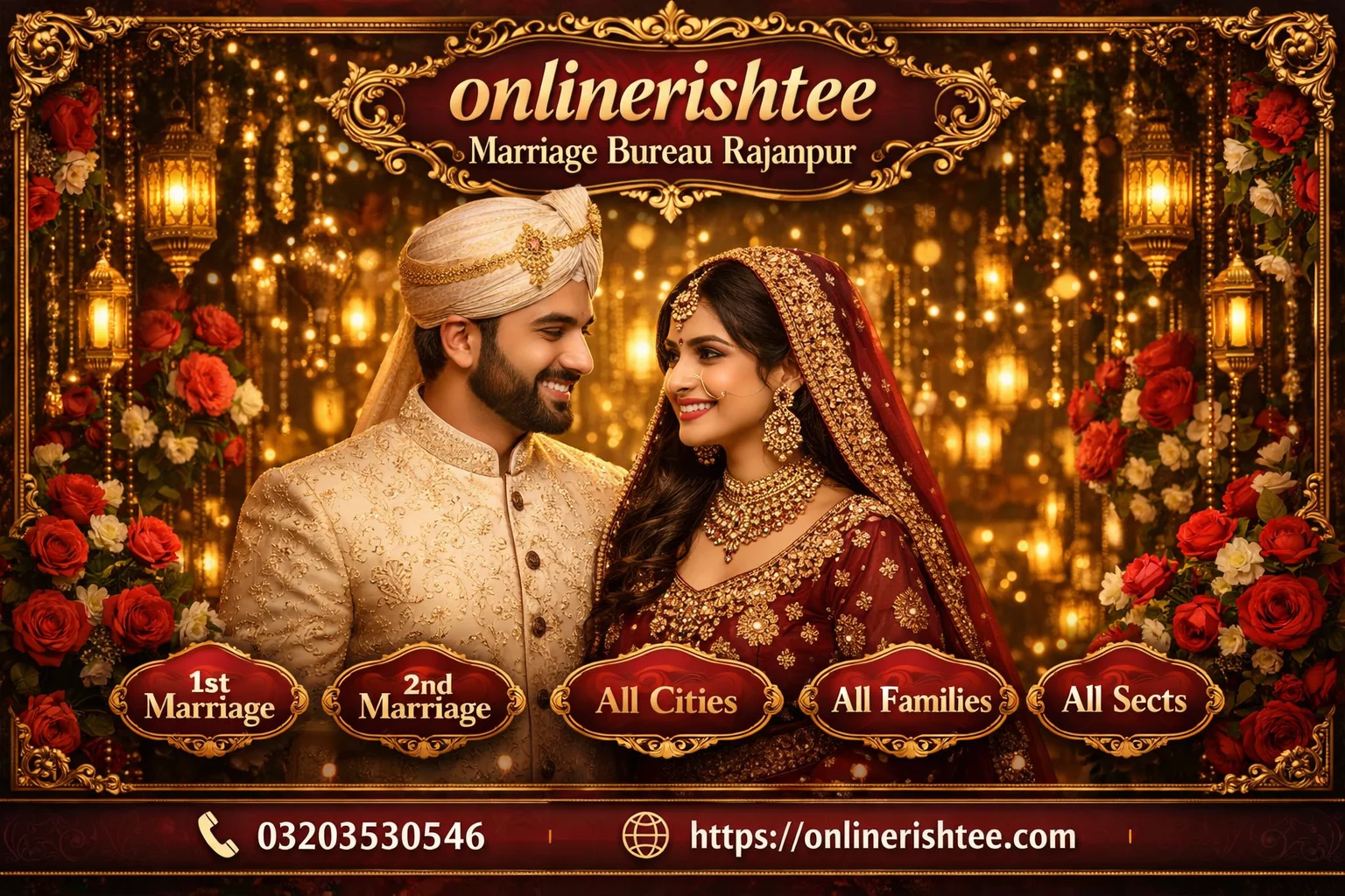Top Marriage Bureau Rajanpur with 100% Verified Rishtas